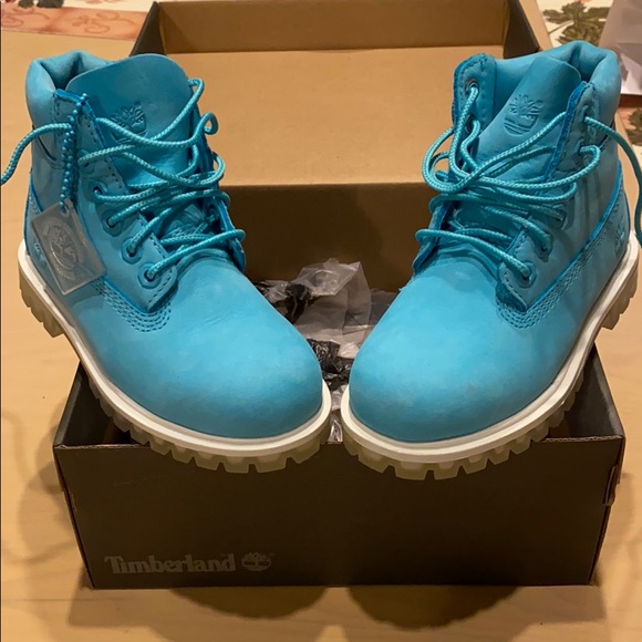 teal timberland boots